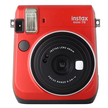 (公司貨)FUJIFILM instax mini 70 拍立得相機-送空白底片(不挑款)/紅色