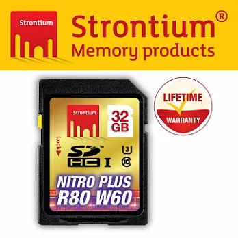 力鍶 Strontium NITRO PLUS UHS-1 U3 SDHC 32GB 高階SD記憶卡