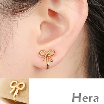 【Hera】赫拉 兔兔棒棒糖蝴蝶結小花無耳洞耳環/耳扣/耳骨夾-單顆-(蝴蝶結)