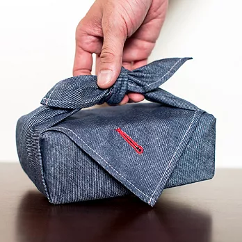 日本 むす美MUSUBI 丹寧風呂敷 藍