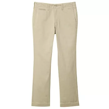 [MUJI無印良品]男有機棉軍規耐磨直筒褲73淺米