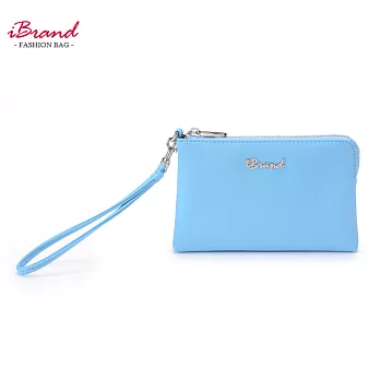 【i Brand 天然皮革】妙麗 - 魔法手拿包 -天空藍