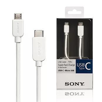 SONY Type-CUSB-C-Micro USB1M 高速傳輸充電線