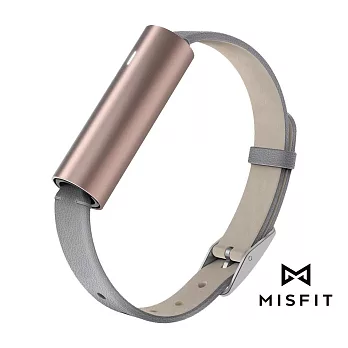 【Misfit】 RAY 時尚智能手環 精美皮革款_玫瑰金(公司貨)玫瑰金