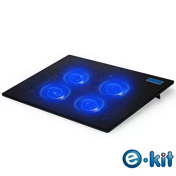 逸奇e-Kit 激光靜涼 四風扇筆電散熱墊CKT-X4黑色