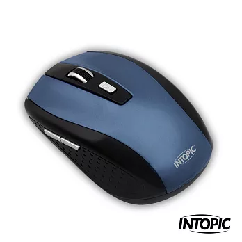 INTOPIC 2.4G飛碟無線光學鼠MSW-670紳士藍