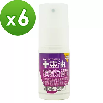 【十靈本舖】十靈油葡萄糖胺舒緩噴霧(60ml/瓶)*6瓶組