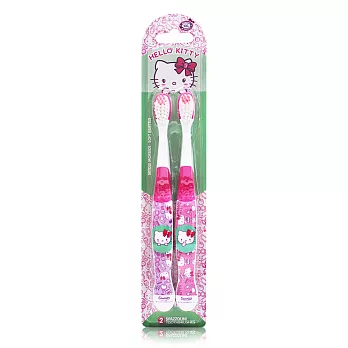 義大利進口 經典卡通Hello Kitty兒童牙刷(2入裝)