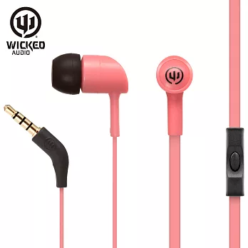 美國危客 Wicked Audio WI-1455 入耳式線控耳機粉紅色