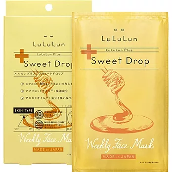 日本LuLuLun Plus 植萃面膜-紐西蘭麥盧卡蜂蜜（5片盒裝）