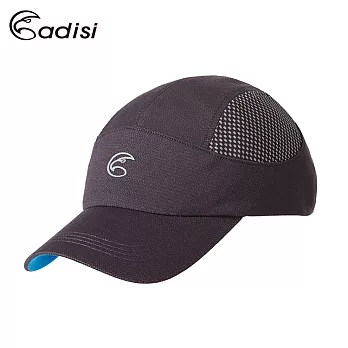 ADISI 智能纖維超輕速乾球帽AS17021 (M-L) / PP紗、吸濕排汗、抗UV、戶外休閒、運動深灰/L