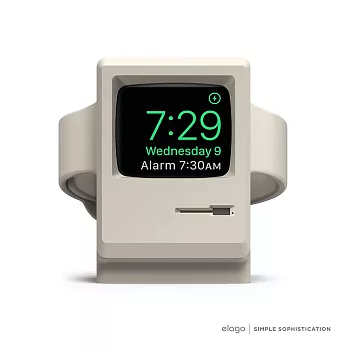 Elago Apple Watch W3賈伯斯Macintosh造型充電支架-限量紀念款白