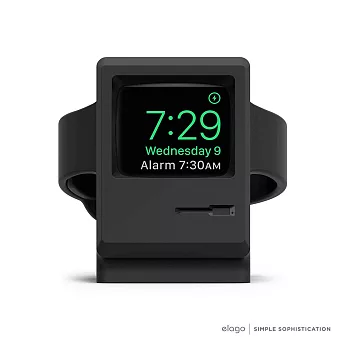 Elago Apple Watch W3賈伯斯Macintosh造型充電支架-限量紀念款黑