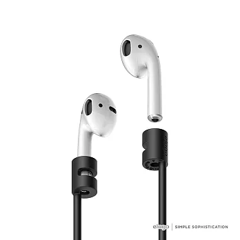 Elago Apple AirPods 運動型頸繩保護套_黑