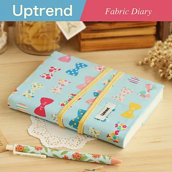 Uptrend Fabric Diary 布手帳│蝴蝶結 (夢想藍)