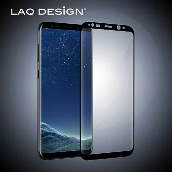 LAQ DESiGN For Samsung Galaxy S8 Plus 鋼化玻璃保護貼 黑框