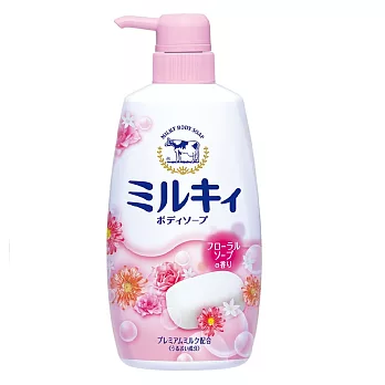 牛乳石鹼牛乳精華沐浴乳-玫瑰花香型-550ml