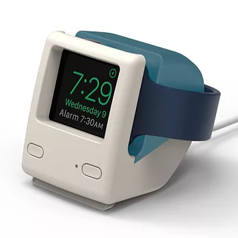 elago Apple Watch W4 賈伯斯iMac造型充電支架 - 1998年限量紀念款 藍色