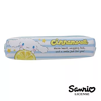 【日本進口正版】三麗鷗 大耳狗 Cinnamoroll 長型 防震 筆袋/收納包/化妝包 sanrio