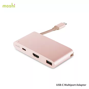 Moshi USB-C 多端口轉接器玫瑰金