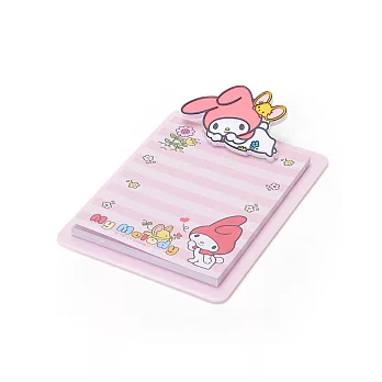 《Sanrio》美樂蒂手掌尺寸迷你板夾附便條紙