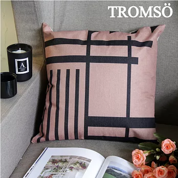 TROMSO-品味英倫棉麻抱枕U87優雅線條