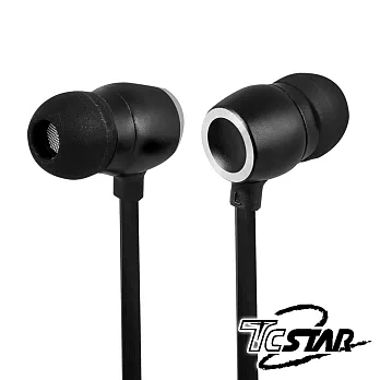 TCSTAR 重度搖滾迷入耳式耳機麥克風/黑色 TCE6070BK