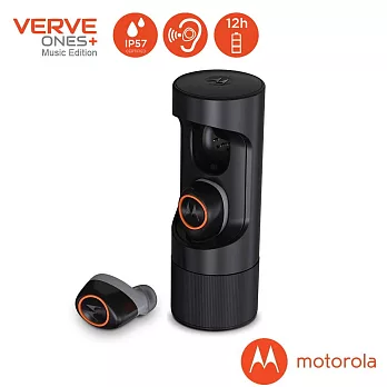 真無線 MOTO VerveOnes+ ME 雙耳塞式立體聲藍牙耳機黑色