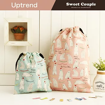 Uptrend Sweet Couple 束口收納袋 (大*1 小*1)│我有一顆紅蘋果