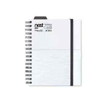 【富美特】A6前袋筆記本(2入).NEST系列白