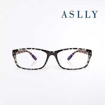 【ASLLY】TR90膠框狂野潑墨粗框濾藍光眼鏡