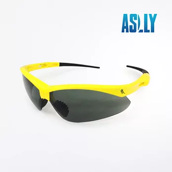 【ASLLY】鮮黃夜視折疊式運動眼鏡/車用眼鏡(黃框黑片)