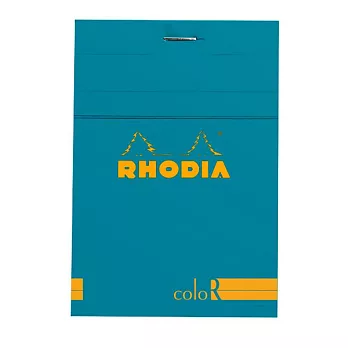 【Rhodia】Basics_N°12彩色上翻裝訂筆記本2入組(橫線/象牙白內頁)(綠松石)(8.5x12cm)