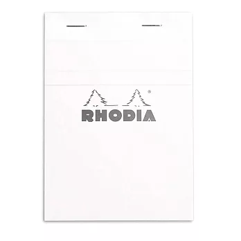 【Rhodia】Basics_N°13上翻裝訂筆記本2入組(方眼/白內頁)(白)(A6)