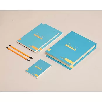 【Rhodia】Basics_彩色上翻裝訂筆記本禮盒組(綠松石)