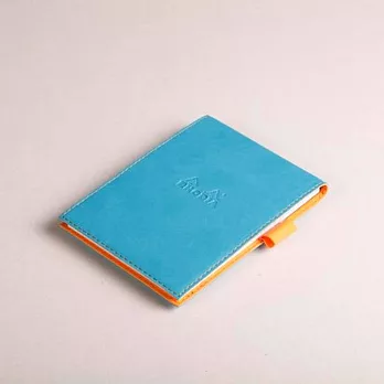 【Rhodia】Boutique_N°13彩色皮套筆記本(方眼)(綠松石)(A6)