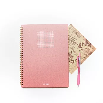 《Conifer》16K 禪Zen 線圈方格筆記。紅絹