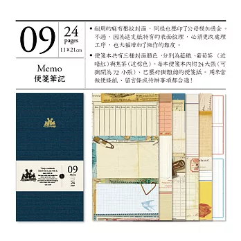 KEEP A NOTEBOOK 寫筆記 CKN-002 A5 Slim 便箋筆記(9號本) _ A藍鐵