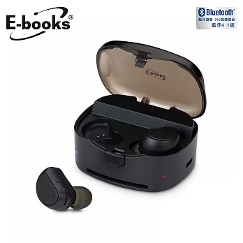 E-books S66 真無線防水雙邊藍牙耳機黑