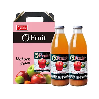 【康健生機】 義大利O’Fruit有機蘋果汁2入禮盒