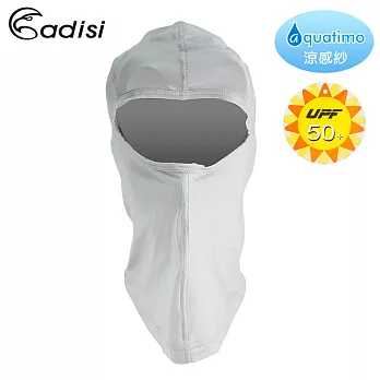 ADISI Aquatimo吸濕涼爽抗UV防曬面罩AS17116 / 涼感紗、吸濕排汗、單車、頭套、臉基尼淺灰