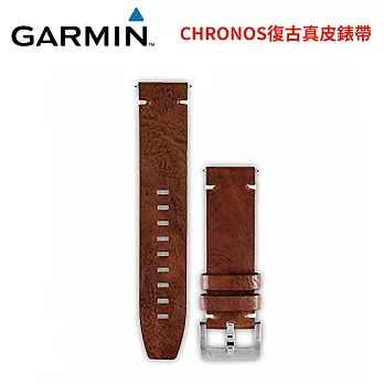 GARMIN fenix Chronos復古皮錶帶