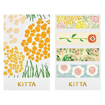【日本 KITTA 】隨身攜帶和紙膠帶_花朵2