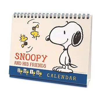 《Sanrio》SNOOPY 2018 可立式雙面桌曆