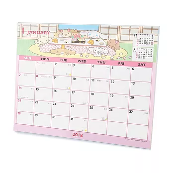 《Sanrio》大耳狗喜拿 2018 桌上型月曆