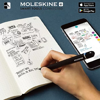 MOLESKINE Smart Writing Set 智慧型筆記本組-黑