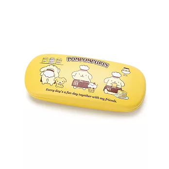 《Sanrio》布丁狗甜點師傅系列眼鏡收納盒附拭鏡布