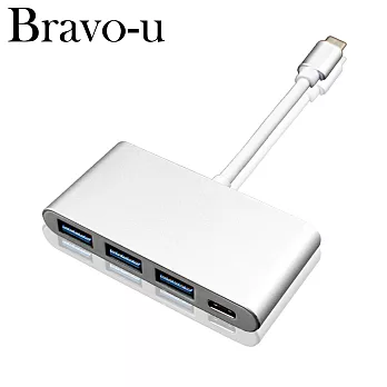Bravo-U Type-C 鋁合金USB3.0 3Port /Type-C轉接卡