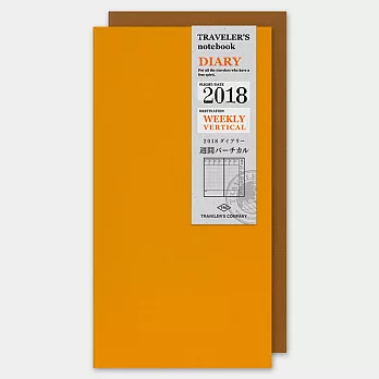 MIDORI TRC Traveler’s Notebook 2018 週間直式手帳-補充包