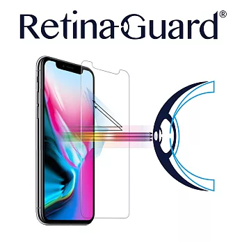 RetinaGuard 視網盾 iPhoneX 5.8吋 防藍光鋼化玻璃保護膜